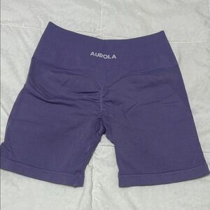 Women's Purple Biker Gym Shorts